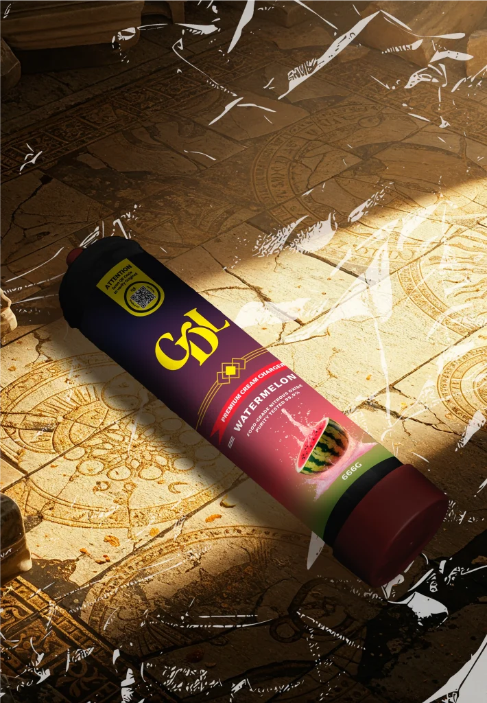 Cream Deluxe 666g Watermelon : Cylindre N2O professionnel pour la restauration moderne en Europe